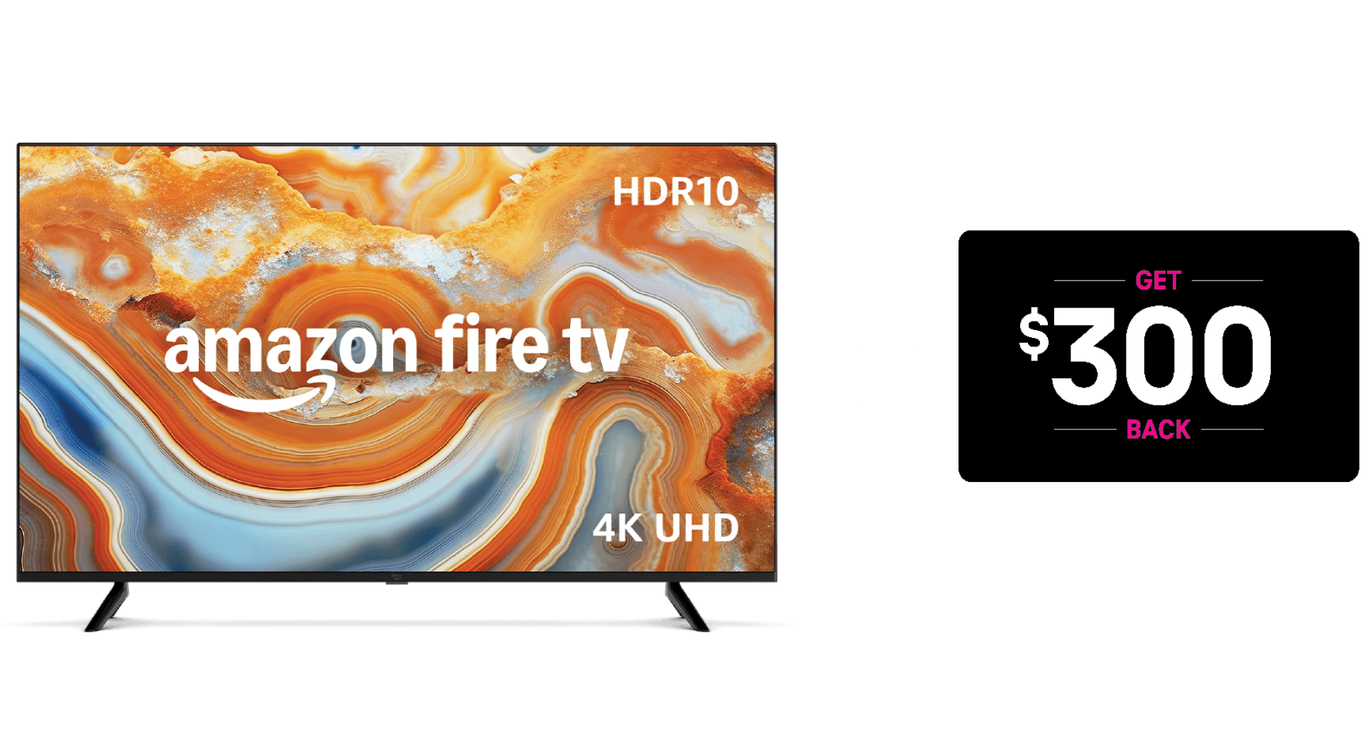 An Amazon Fire TV and $300 prepaid card.